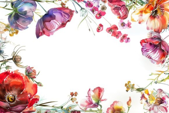 Download Watercolor Floral Frame - Watercolor floral frame Collection