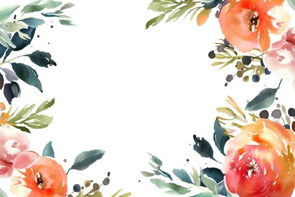 Download Watercolor Floral Frame - Premium Resources