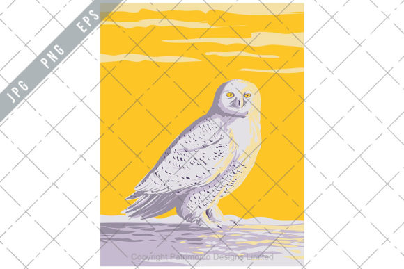 Download Snowy Owl Polar Owl White Owl WPA Art - Owl Collection