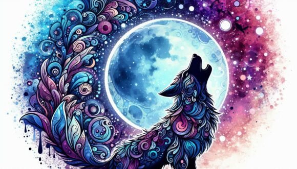 Download Howling Cartoon Wolf - Owl Collection