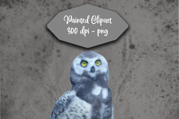 Download Snow Owl Painted Clipart - Owl Collection