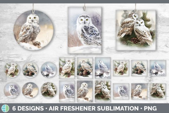 Download Christmas Snowy Owl Air Freshener | Subl - Owl Collection