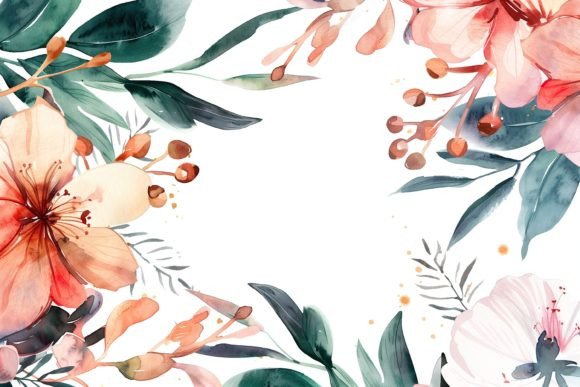 Download Watercolor Floral Frame - Watercolor floral frame Collection