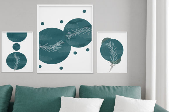 Download Fir Green Wall Art Printables, Set of 3 - Print Collection
