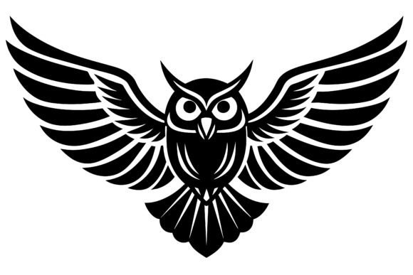 Download White Owl Open Wings Tattoo Vector - Owl Collection