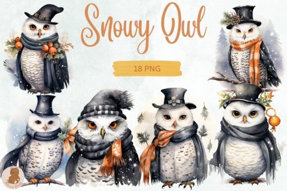 Download Snowy Owl Sublimation Clipart - Owl Collection