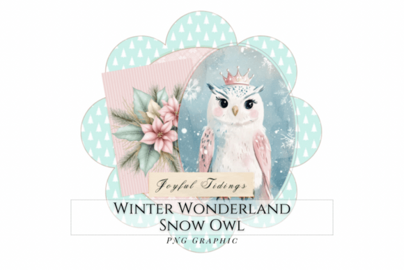 Download Pastel Winter Snow Owl Design - Owl Collection