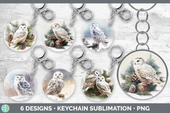 Download Christmas Snowy Owl Keychain Bundle | Ke - Owl Collection