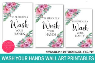 Download Wash Your Hands Wall Art Printables - Print Collection